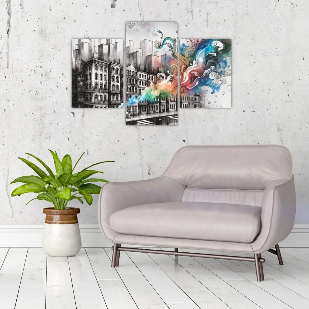 Tablou - Viața industrială (90x60 cm)