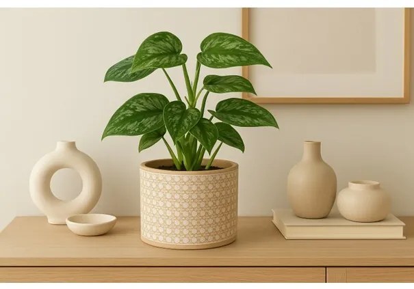 Mască de ghiveci Landon, 14 x 13 cm, beton