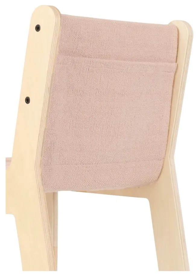 Scaun de copii roz deschis/în culoare naturală Vintage Nude – Lorena Canals