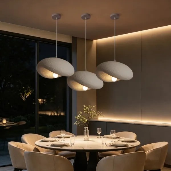 BRILAGI - Lampă suspendată pe cablu WABI SABI 1xE27/60W/230V Ø 40 cm albă