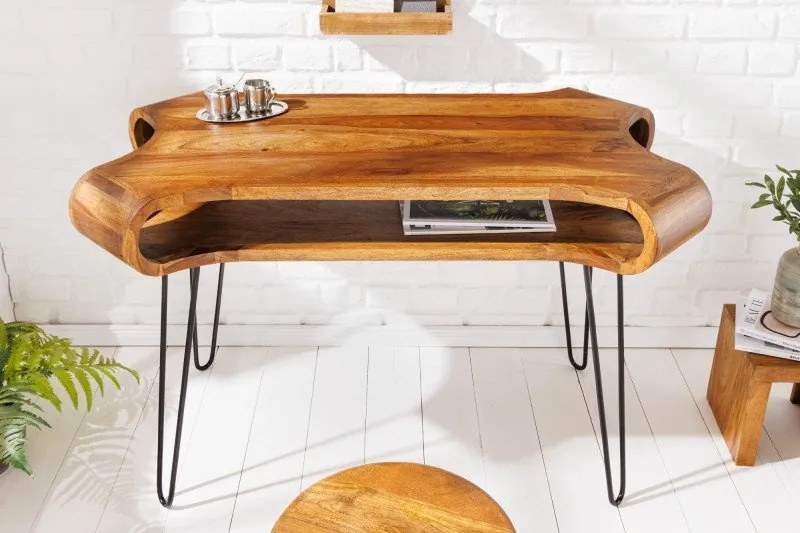 Birou design industrial-vintage Organic Living 120cm Sheesham