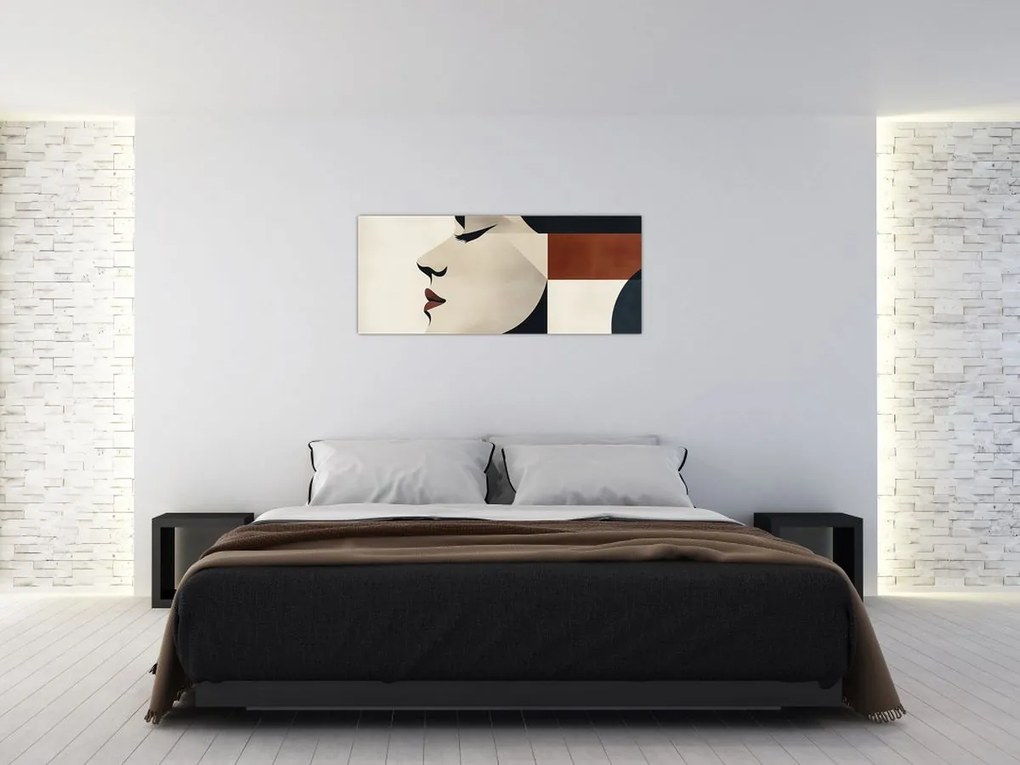 Tablou - Femeie din profil (120x50 cm)