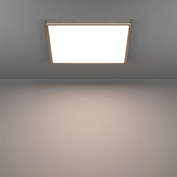 Eglo FUEVA-Z 901422-LED RGBW, plafonieră dimabilă cu sticlă fumurie, LED/17,8W/230V, 39x39cm, IP44, crom