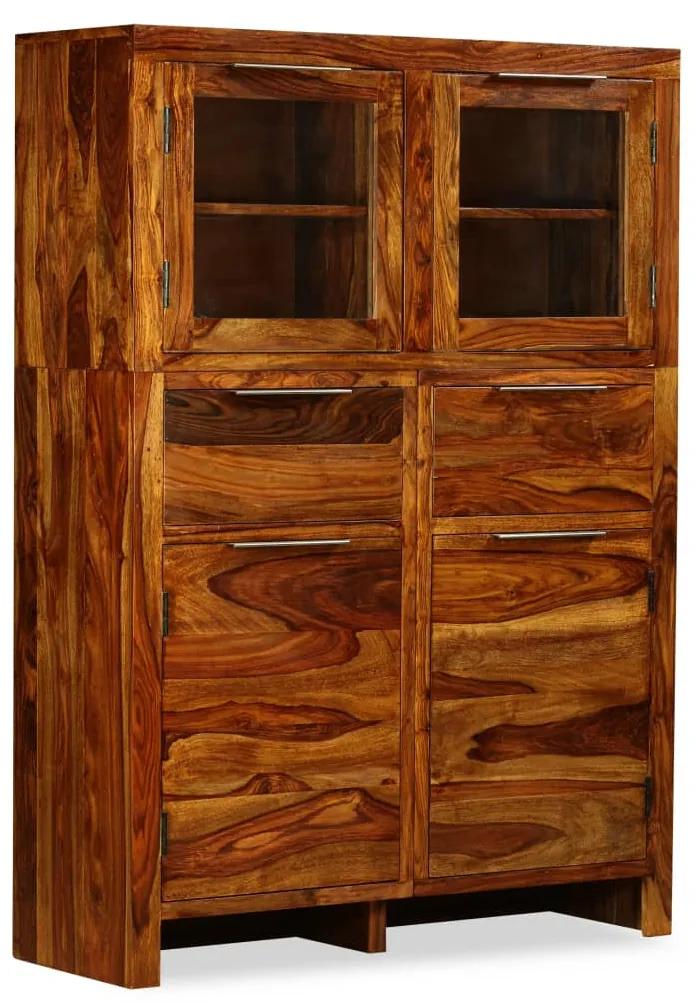 243944 vidaXL Servantă din lemn masiv de sheesham, 100 x 35 x 140 cm