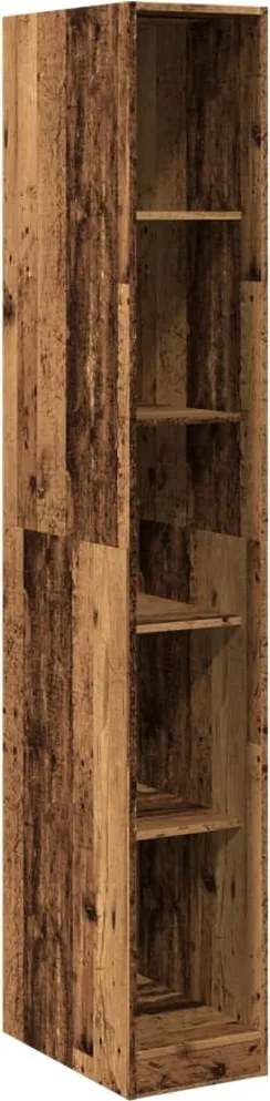 vidaXL Șifonier, lemn vechi, 30x50x200 cm, lemn prelucrat