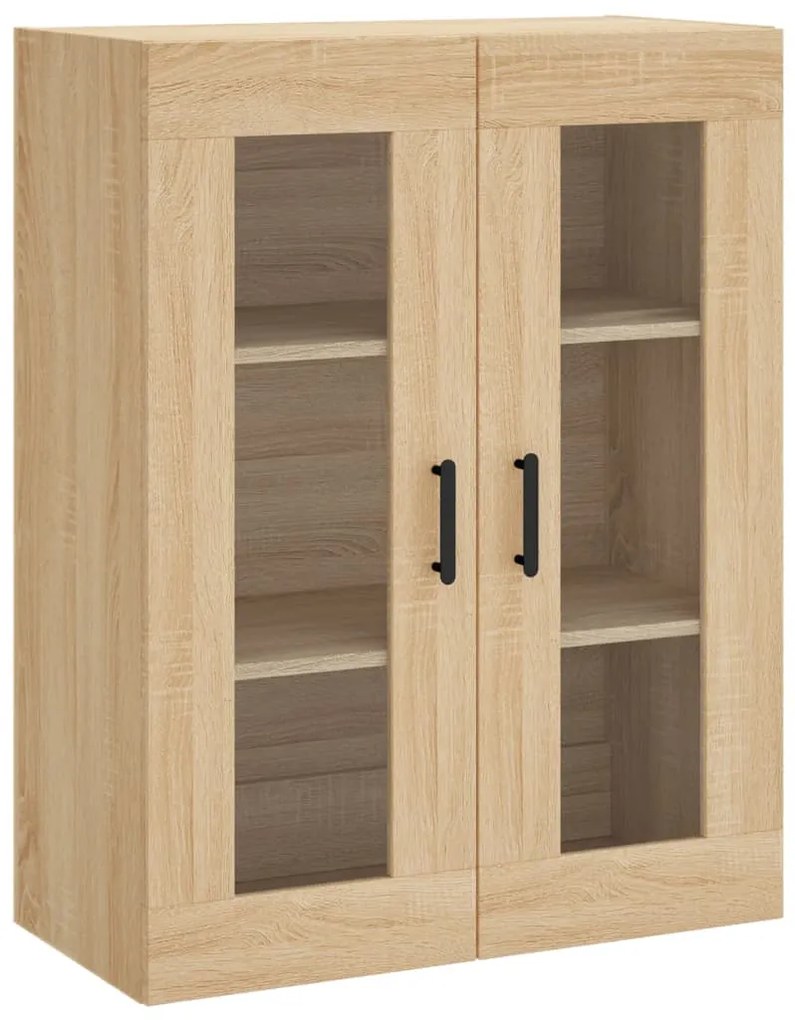 vidaXL Dulap TV montat pe perete, stejar sonoma, 69,5x34x90 cm