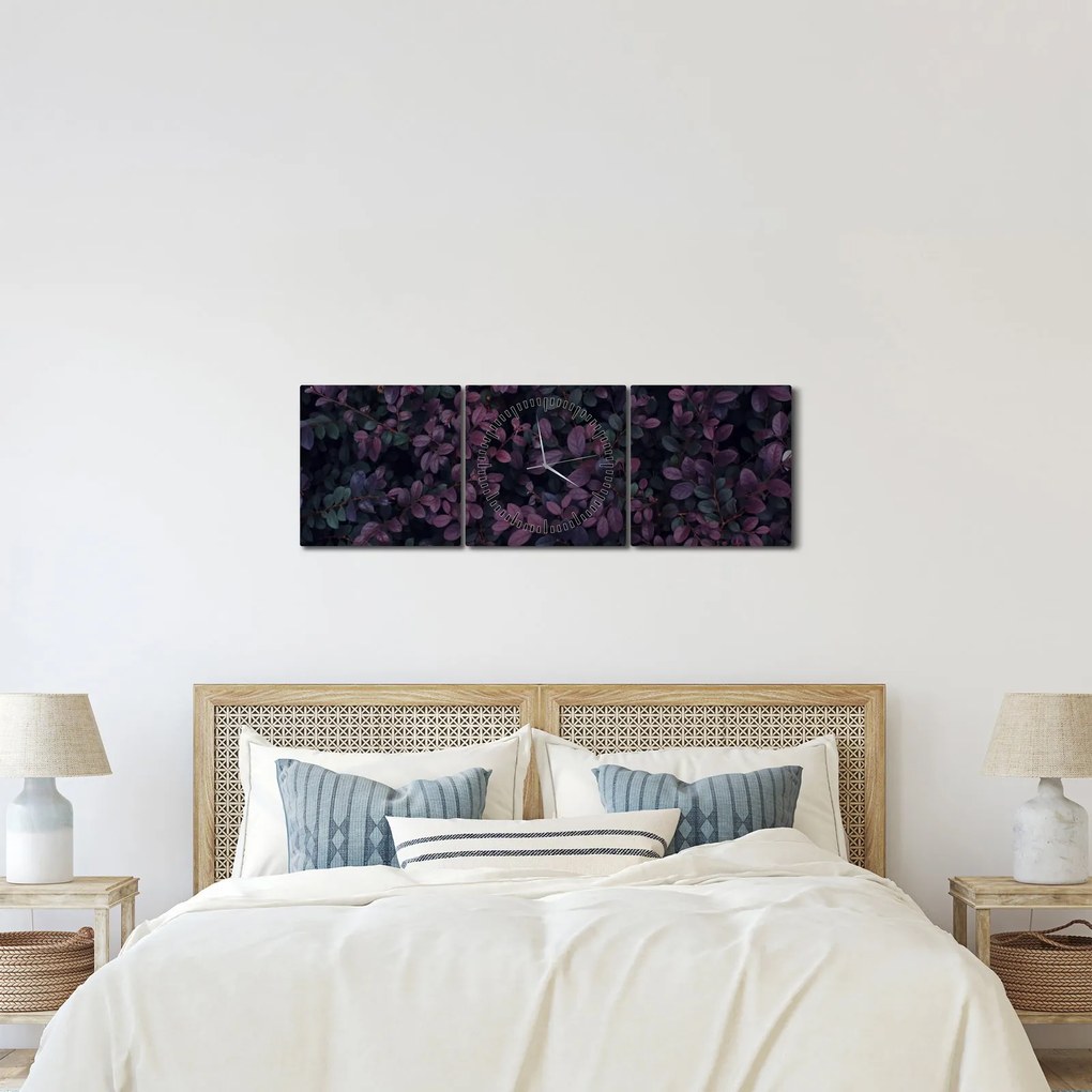 Tabou - Frunze roșu închis (cu ceas) (90x30 cm)
