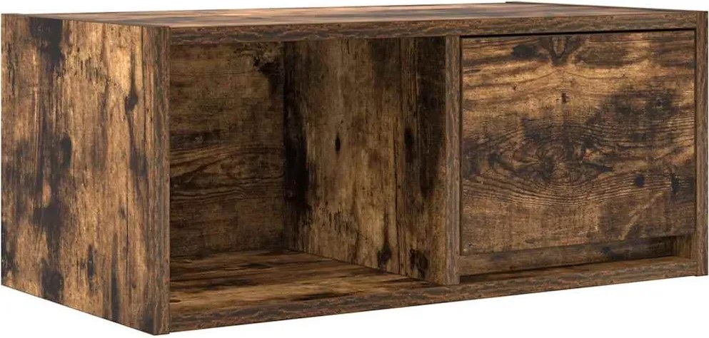 vidaXL Dulap TV stejar afumat 60x31x25,5 cm din lemn de prelucrare