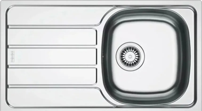 Chiuveta bucatarie inox Franke Spark 78x43.5 cm cu 1 cuva cu picurator stanga finisaj texturat