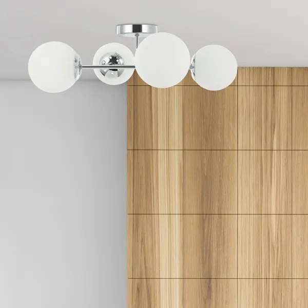 Lustră aplicată MADDIE 4xE14/5W/230V crom lucios