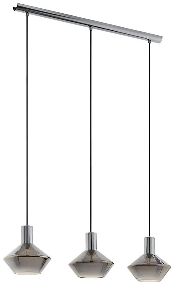 Eglo 97424 - Lustră PONZANO suspendată pe cablu 3xE27/60W/230V