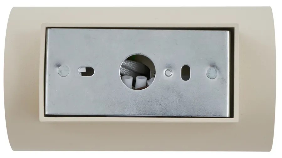 Aplică modernă bej GU10 50mm rotundă cu 2 lumini - Sandy