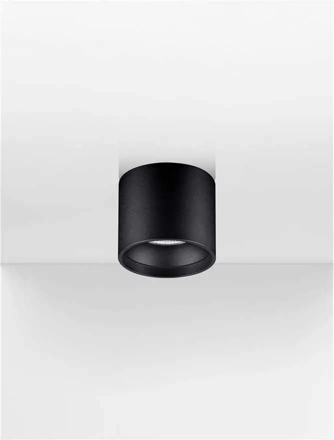 Spot LED aplicat diametru 11cm ANETO negru, NVL-9030772