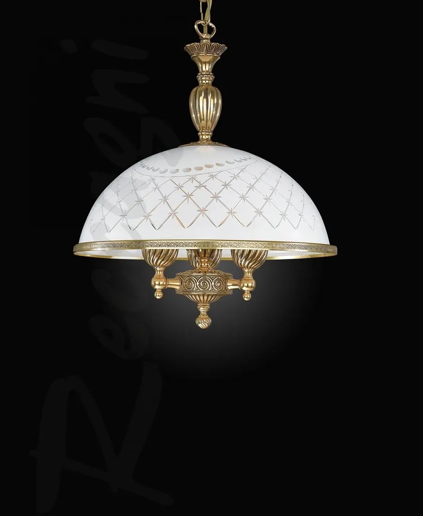 Lustra clasica alama/sticla realizat manual 7102