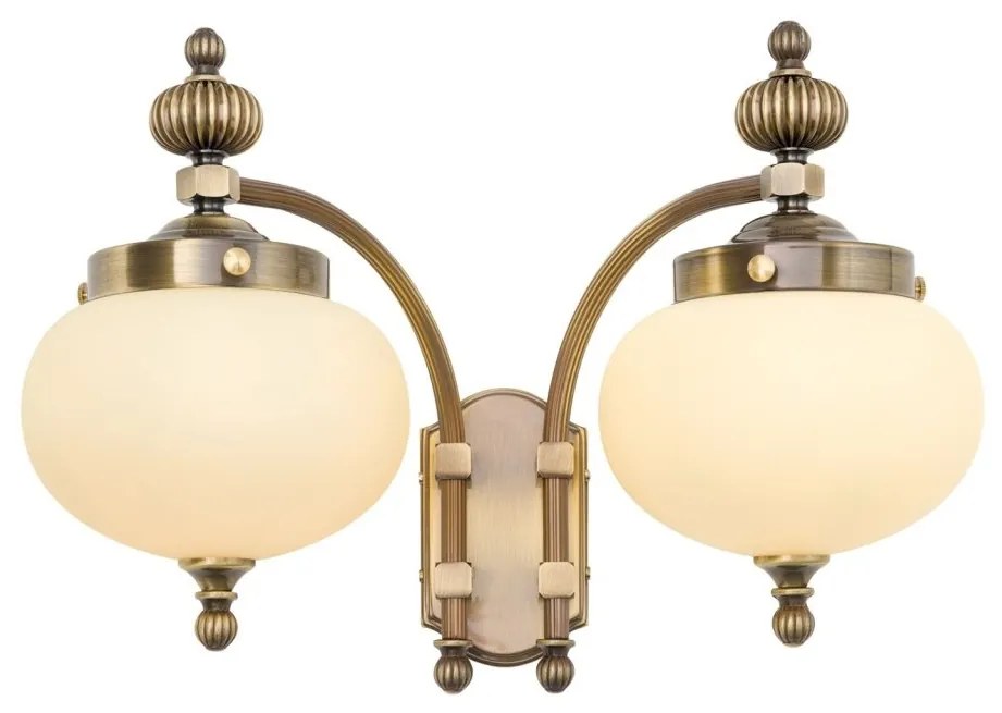 Aplica de perete stil clasic Nostalgie 2L down alama antique/champagne