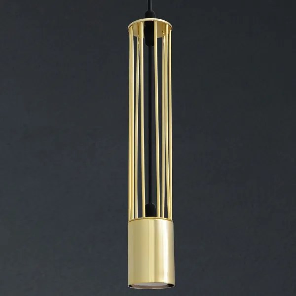 LED Lustră pe cablu BARS 1xGU10/4,8W/230V aurie