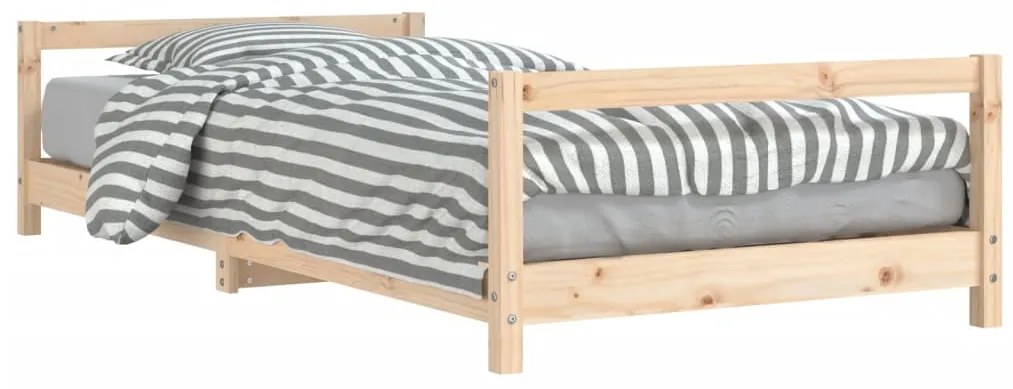 834393 vidaXL Cadru pat pentru copii, 90x200 cm, lemn masiv de pin