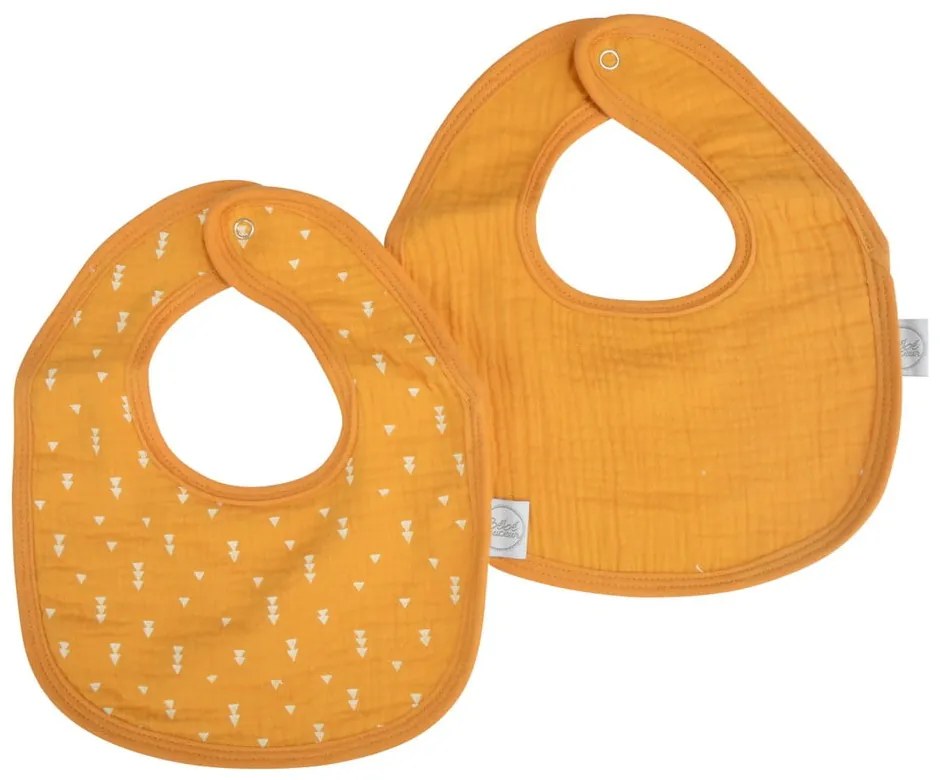 Bavete galbene 2 buc. din muselină – Bébé Douceur