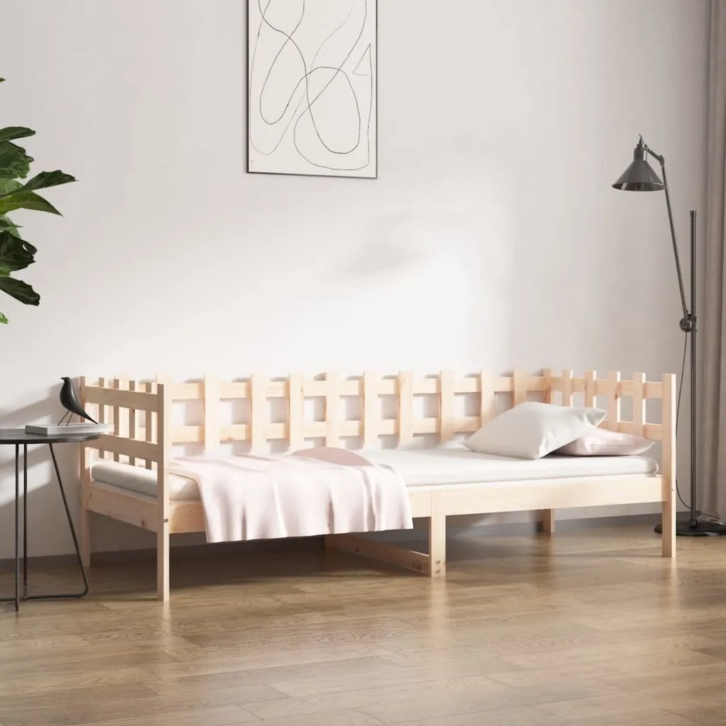 820751 vidaXL Pat de zi, 80x200 cm, lemn masiv de pin