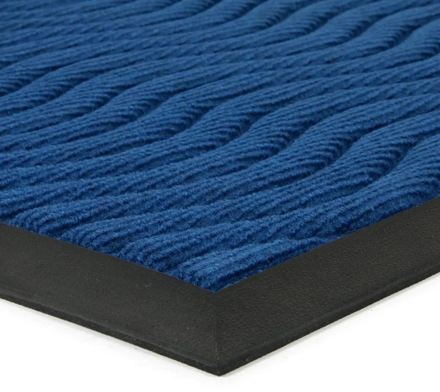 Covoraș pentru curățare textil Waves 45 x 75 x 0,8 cm, albastru