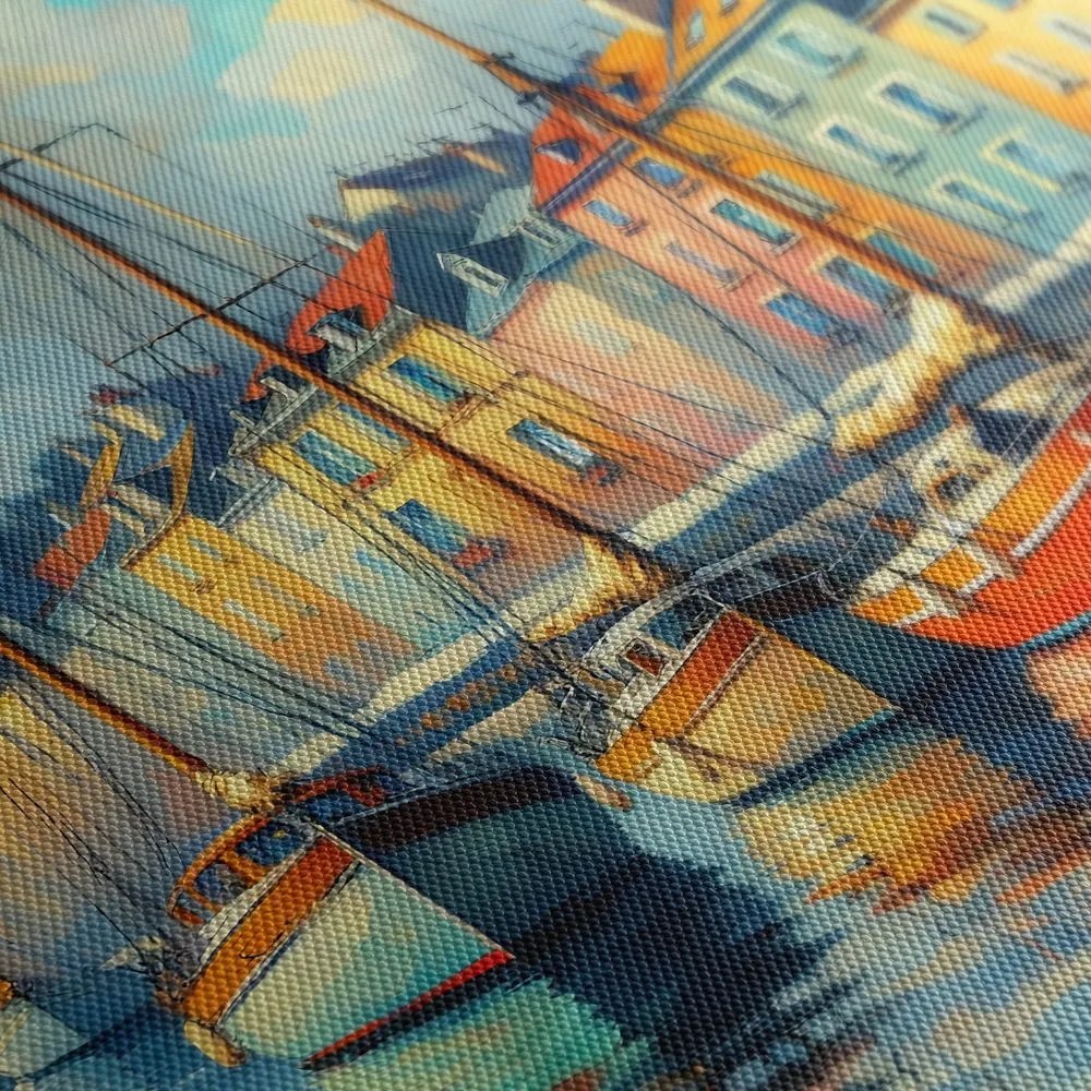 Tablou liniștea după-amiezii în port