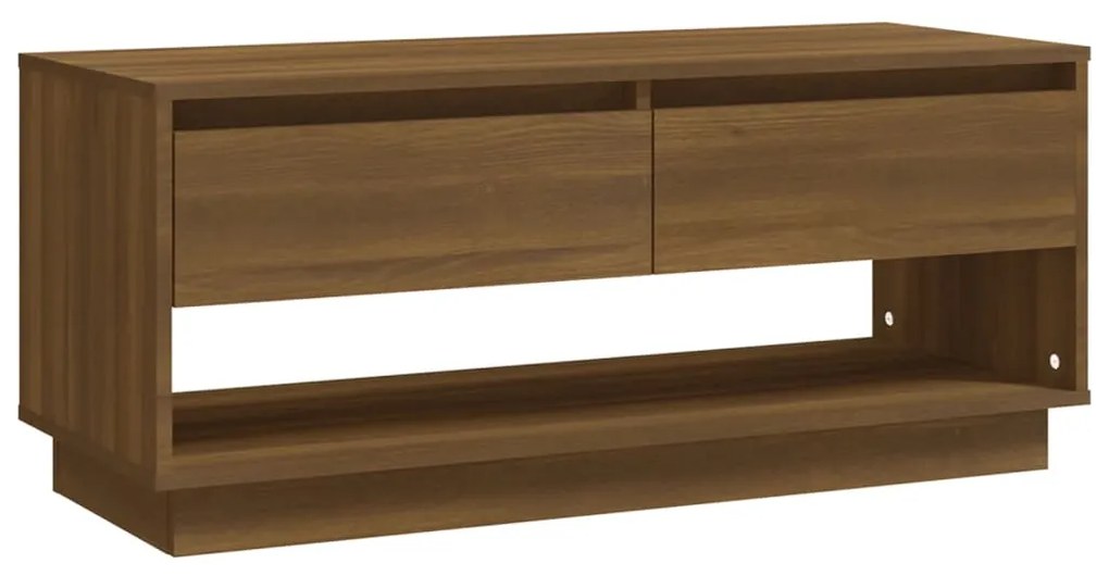 812974 vidaXL Comodă TV, stejar maro, 102x41x44 cm, PAL