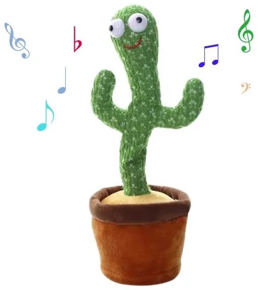 Zaparkorun Cactus interactiv  vorbitor și cântăreț cu conectare USB
