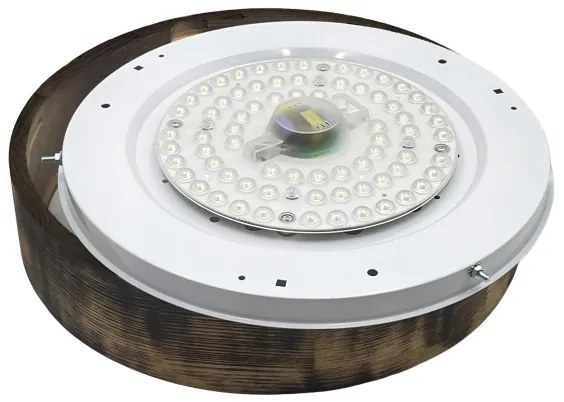 Brilagi - Plafonieră LED CARVALHO SMOKEY LED/36W/230V, finisaj stejar, diametru 37,5 cm