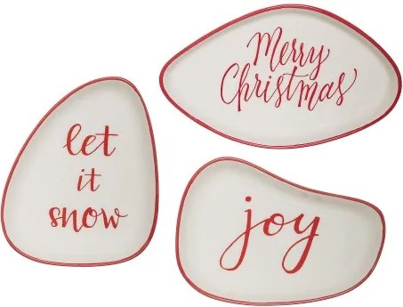 Set 3 Farfurioare Joy Plate, Red