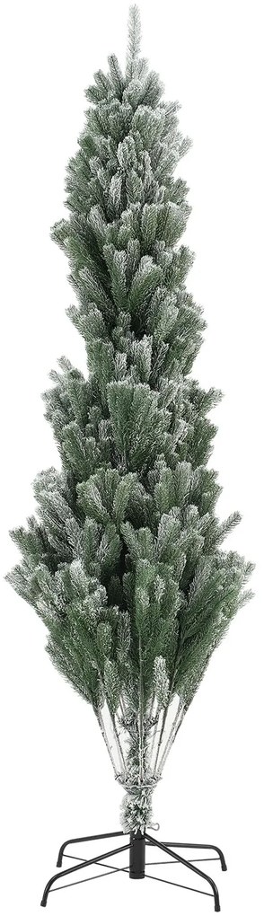 Brad artificial Talvi 210 cm verde cu suport de zapada si negru