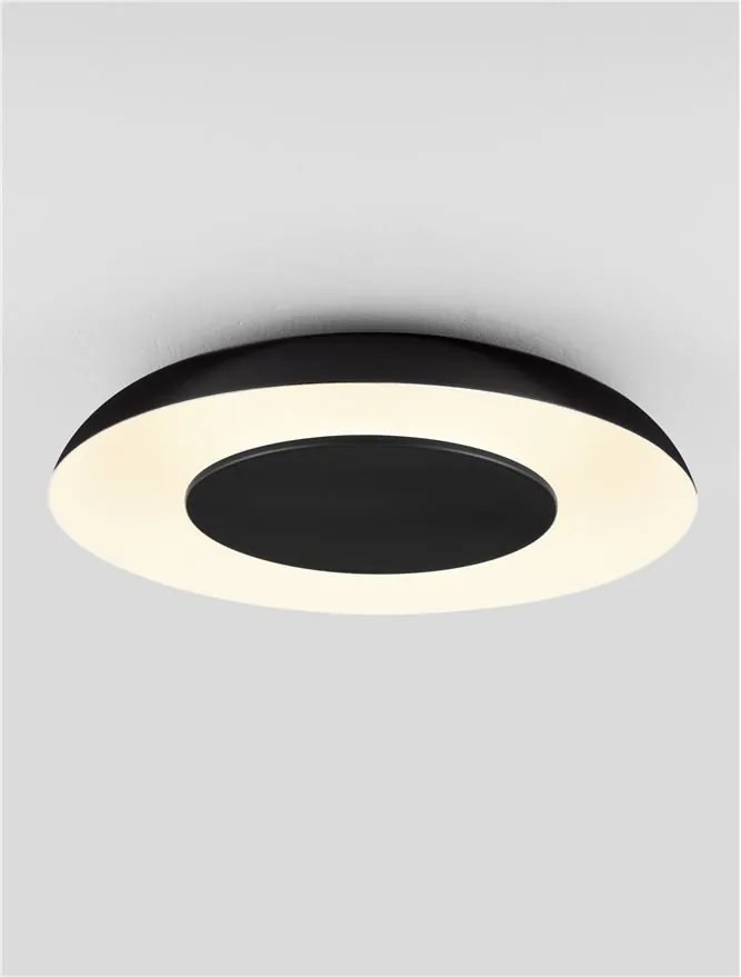 Plafoniera LED design modern EPOSI negru D-40cm