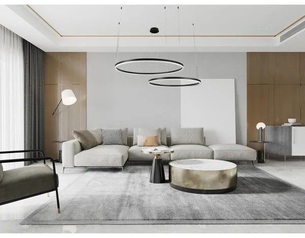 Lustră LED dimabilă pe cablu LED/128W/230V 3000-6500K + telecomandă