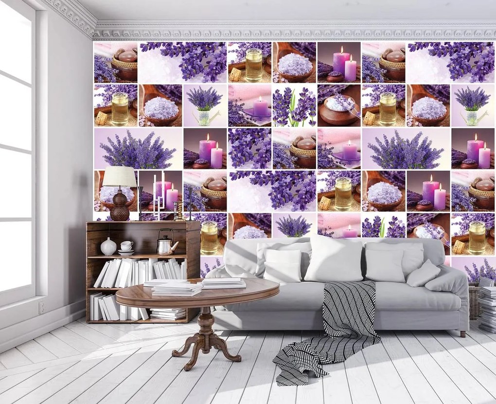 Fototapet - Lavanda - colaj (254x184 cm)