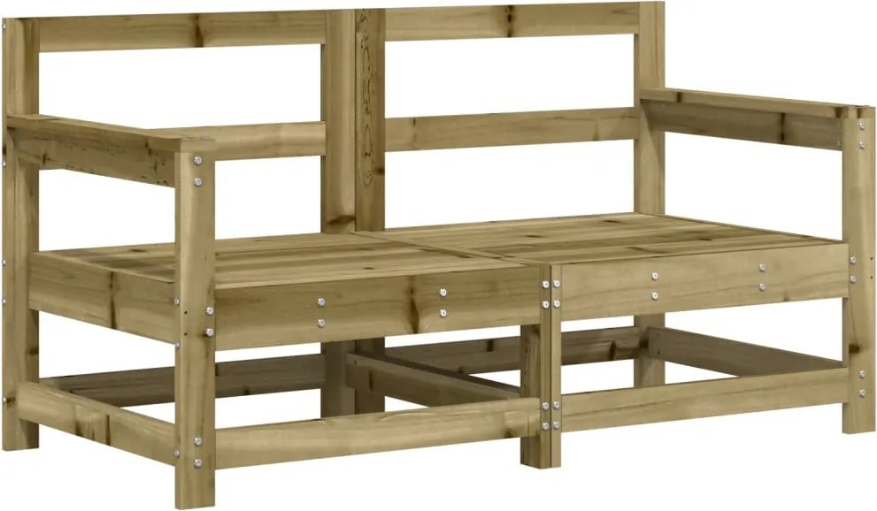 vidaXL Canapele colțar grădină , 2 buc., lemn de pin impregnat