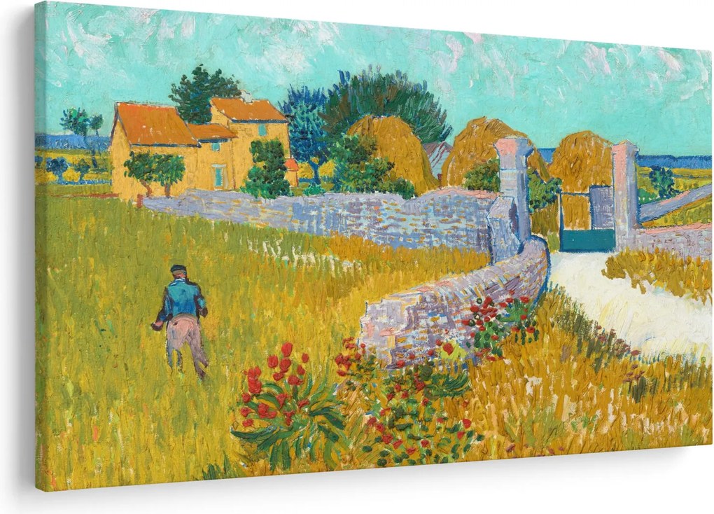 Tablou - Vincent van Gogh, Farmhouse in Provence, reproducere (90x60 cm)