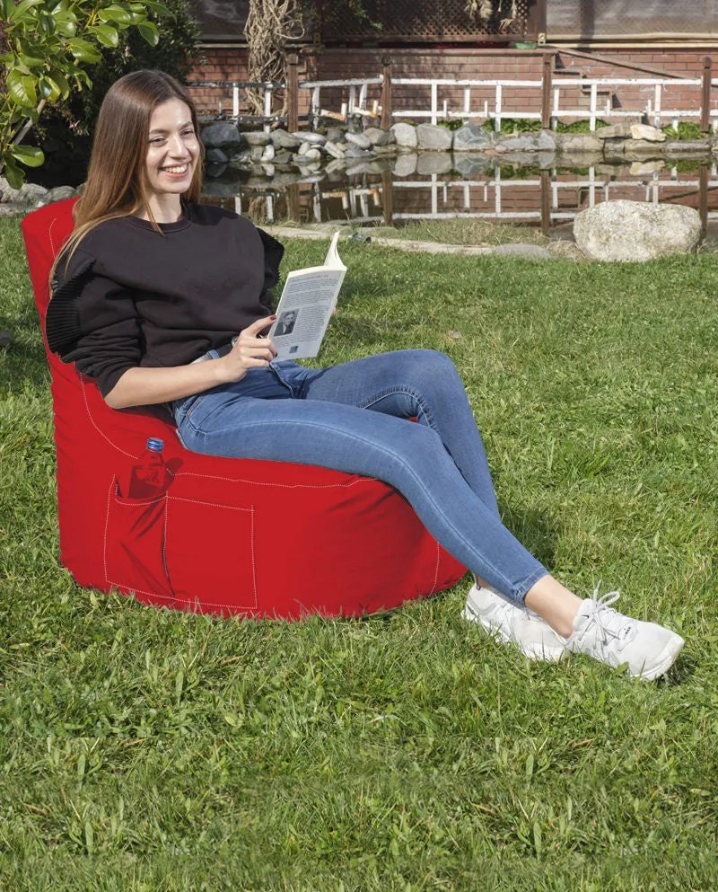 Fotoliu puf pentru grădină EVA Sport - Red