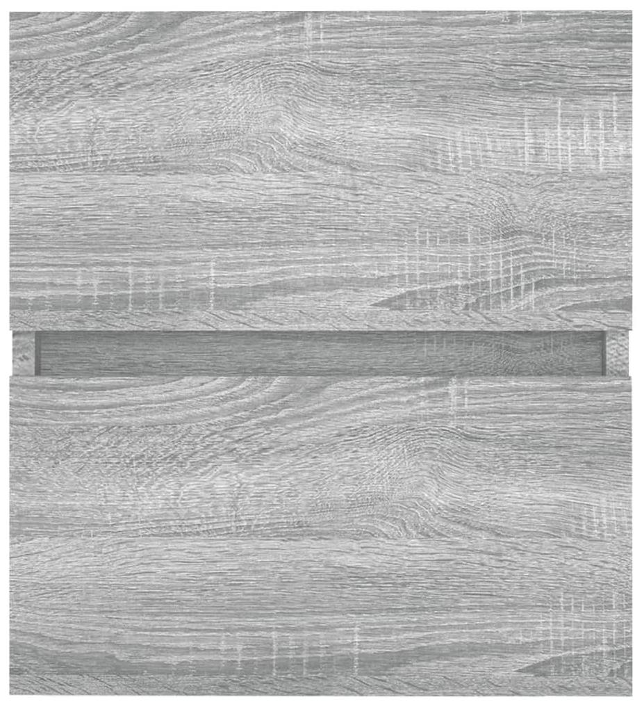 Dulap de chiuveta, sonoma gri, 41x38,5x45 cm, lemn prelucrat sonoma gri, 1
