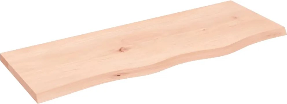 vidaXL Poliță de perete, 80x30x2 cm, lemn masiv de stejar netratat