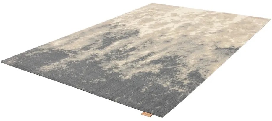 Covor gri/bej din lână 200x300 cm Niagara graphite – Agnella