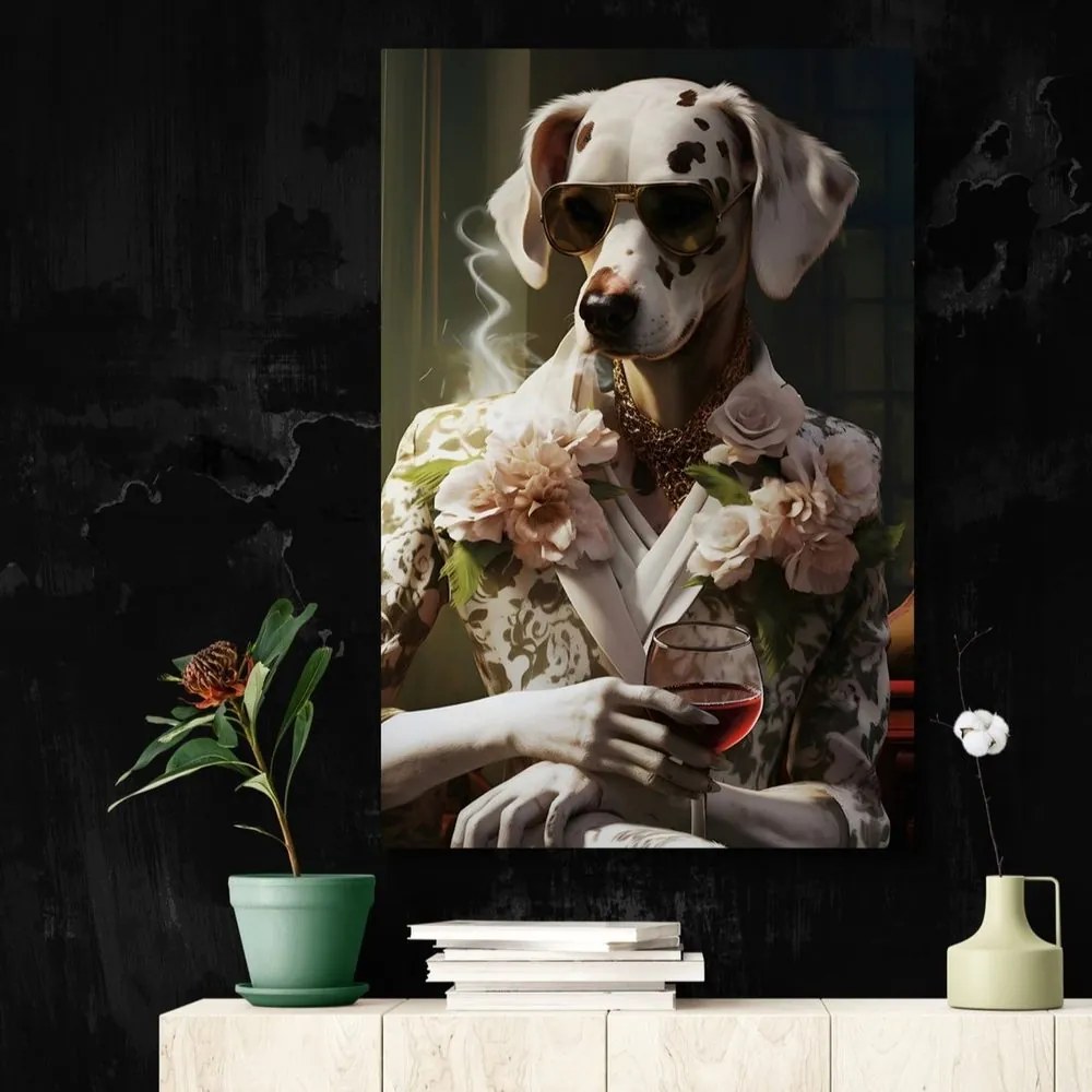 Tablou animal gangster cățea dalmată