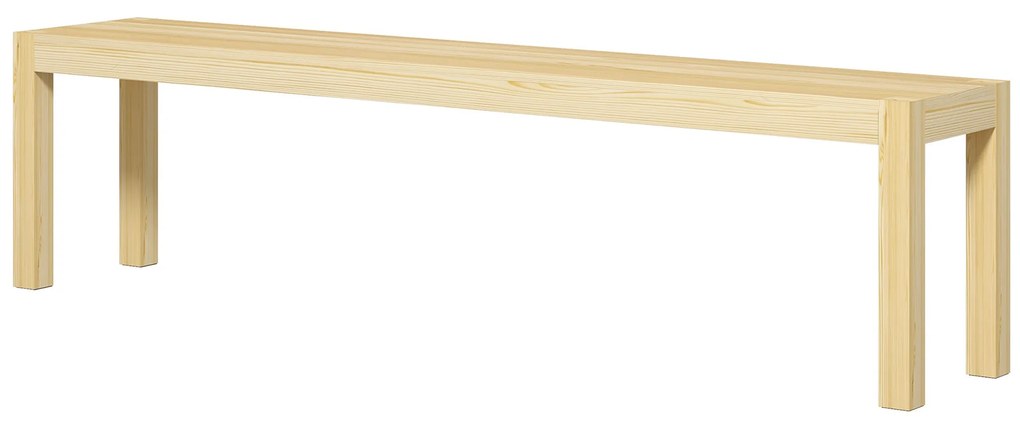 HOMCOM Bancă de ședere, loc pentru 3 persoane, până la 330 kg, pin, 175x33x45 cm | Aosom Romania
