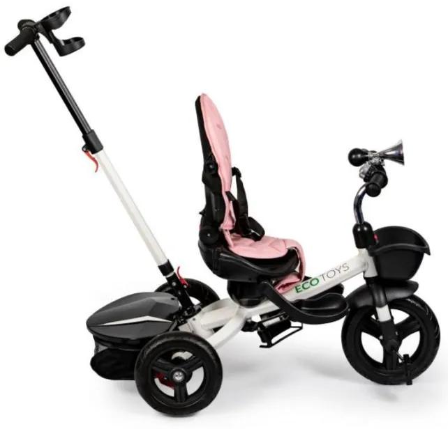 Tricicletă pentru copii cu scaun rotativ KIDS Pink