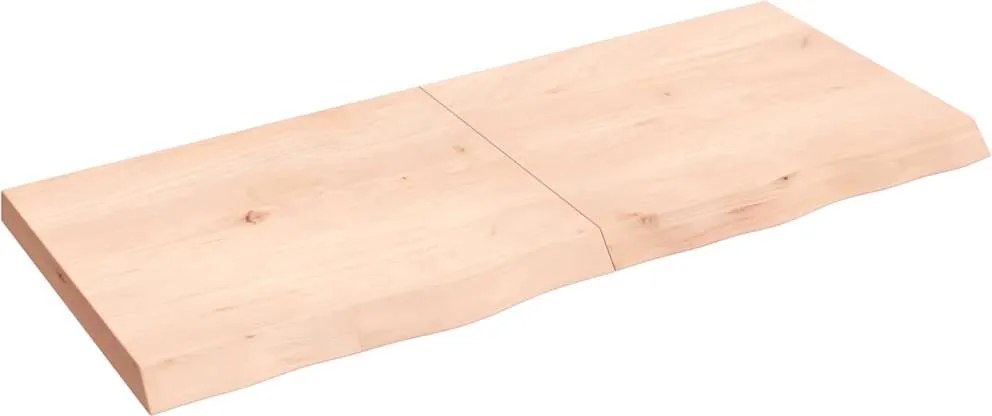 vidaXL Blat de baie, 140x60x(2-6) cm, lemn masiv netratat