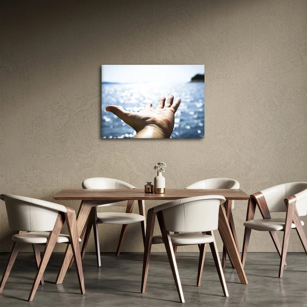 Tabloul cu palma deschisă (70x50 cm)
