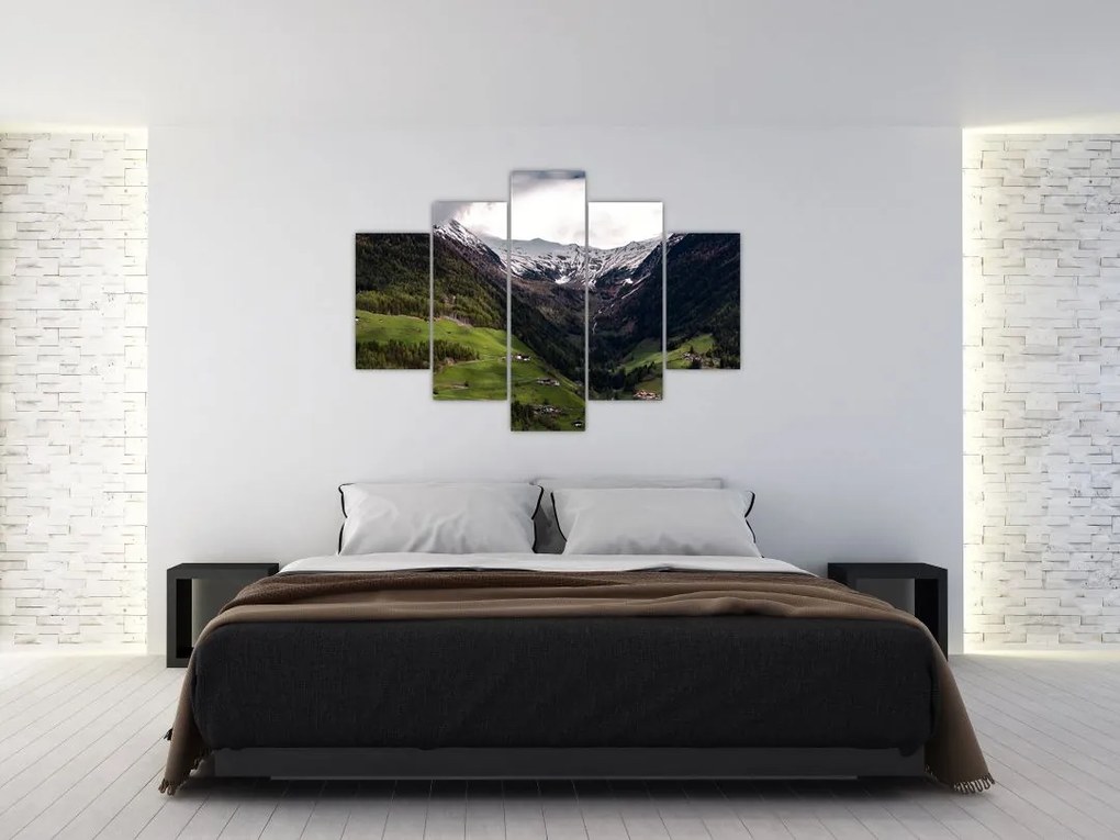 Tablou - Valea la poalele munților (150x105 cm)