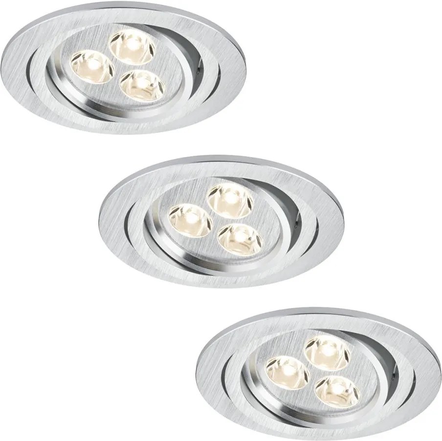 Paulmann 92530 - SET 3x LED lampă încastrată PREMIUM LINE 3xLED/3W/230V