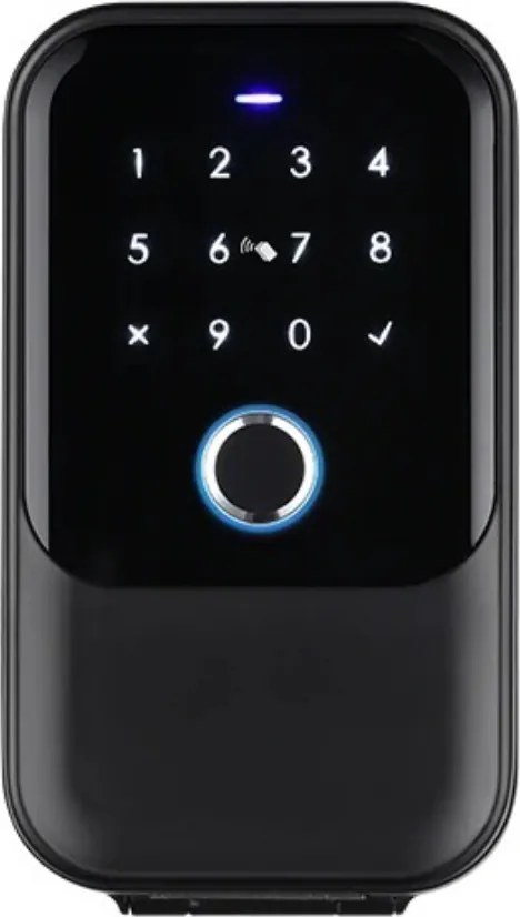 Pachet Seif Chei AMASAFE 5 Smart, Negru + Adaptor Wifi, pentru inchirieri in regim hotelier AirBNB, Booking, TravelMinit