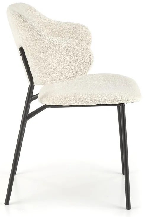 Scaun de bucaterie Lutero, crem