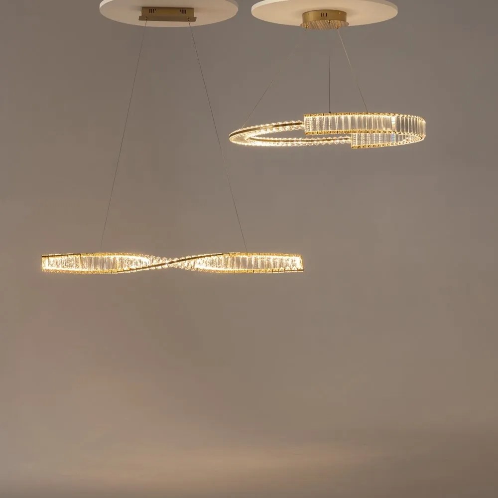 Lustra LED suspendata design modern Krone 80cm, 3000K