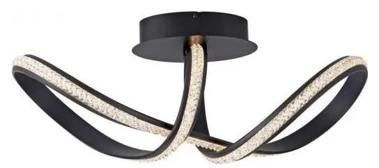 Lustră LED dimabilă aplicată JUST LIGHT. 8475-18 BRILLA LED/29W/230V negru